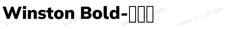 Winston Bold字体转换